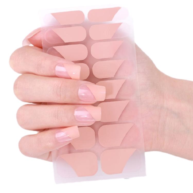 Gels Nail Sticker French Tip Nails Polish Strips Manicures Sticker Waterproof Gels Nail Wraps Gels Nail Strips