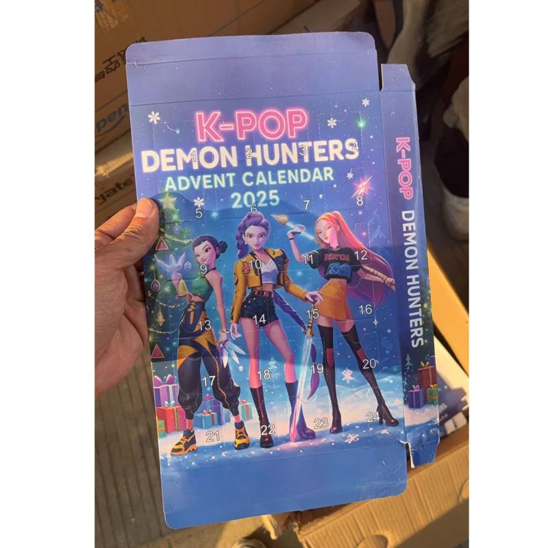  3D K Pop Demon Hunters Advent Calendar K-Pop Demon Hunters Rumi Mira Zoey Christmas Countdown Advent Calendar Gift 24 Days