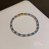 Sweet  Luxury Devil'S Eye Zircon Geometric Buckle Bracelet For Women Jewelry Accessories Gifts