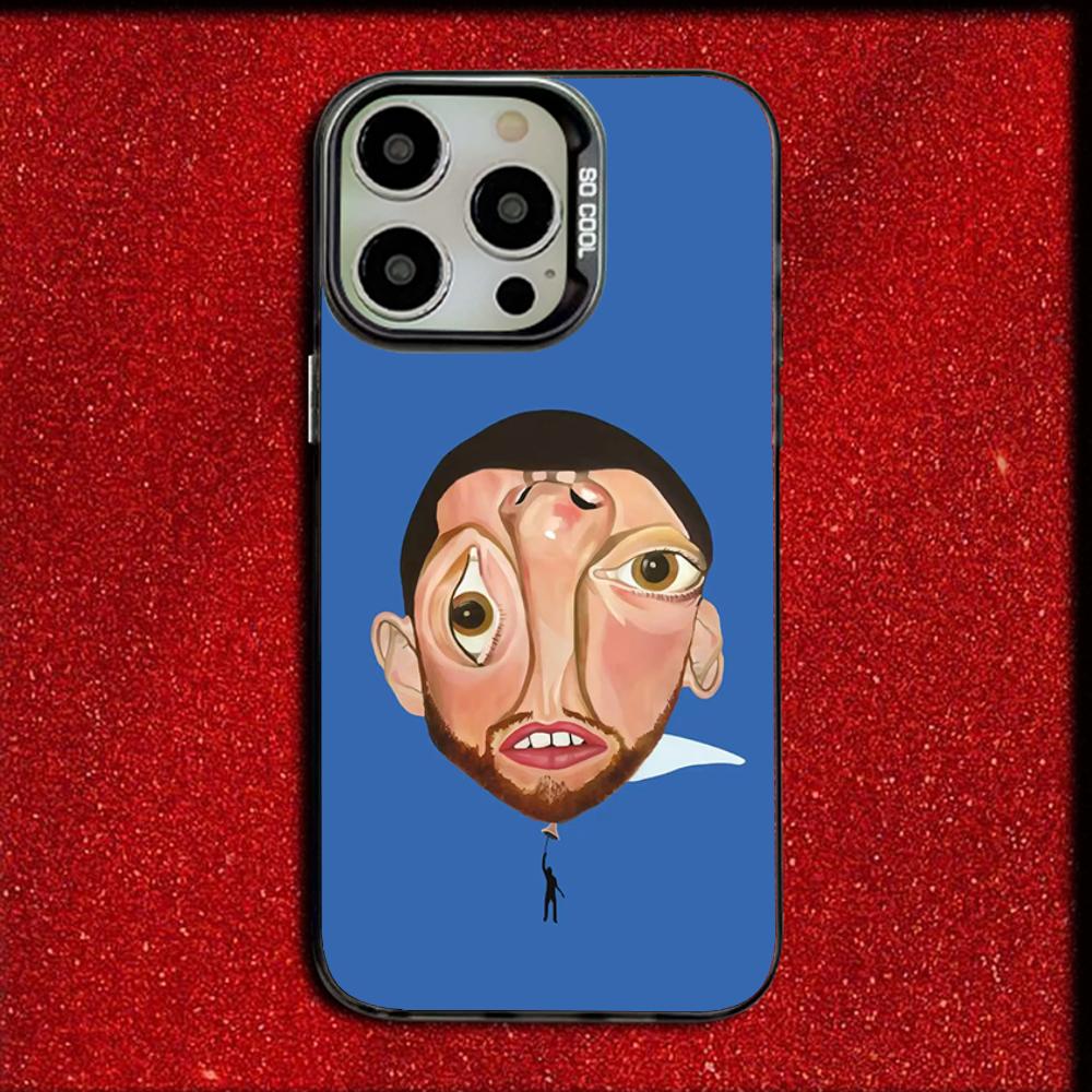 

Rapper M-Mac Miller Phone Case For iPhone 16,15,14,13,12,11,Mini,Pro,MAX Drop Matte Shockproof Soft Black Cover iPhone12PROMAX