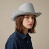 Glitter Pink Western Cowboy Hat Solid Color Cowgirl Hat Fashion Bowler Hat  Show
