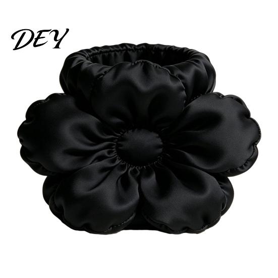 Soft Touch Desktop Storage Satin Flower Pen Holder, Petal Design Desk Organizer, Durable Elegant Organizer PLA Container, for Home Office School
