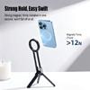 A08 Magnetic Mobile Phone Holder Foldable, Suitable for Apple 17 Handheld Selfie Stick Desktop Tripod Plastic Mobile Phone Holder