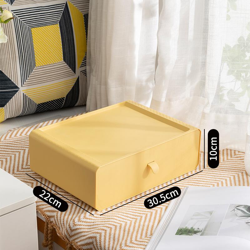 

Household Three-piece 3 in 1 Bra Storage Box Organizer 10/15 Grid Socks Underwear Plastic Stackable Drawer Storage Box Organiser 1 grid жовтий