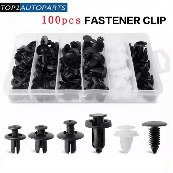 100x For Honda Fixing Fastener Kit Bumper Fender Liner Push Type Retainer Clips