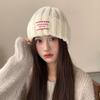 Large Head Circumference Knitted Hat for Women in Winter Korean Style All-match Cloth Label Pullover Cold Hat Showing Face Small Woolen Hat