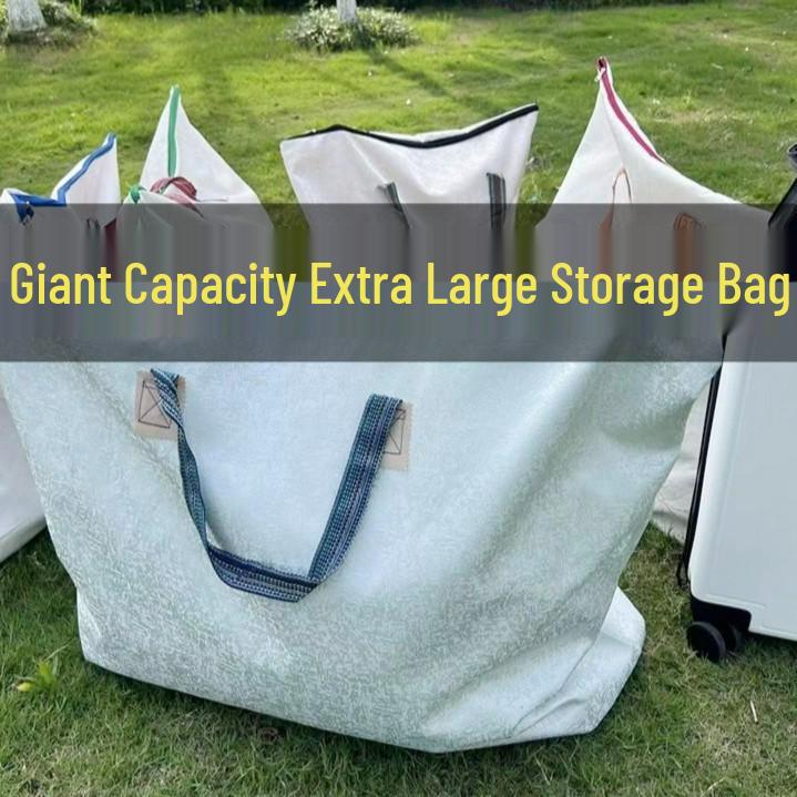 

Сверхбольшая хлопковая сумка для хранения одеял - Пыленепроницаемая, Прочная, Большая вместимость, Идеально подходит для одежды, переезда или ручной клади. Storage Bag - Random Color - 1 Piece