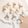 1 Elegant Tassel Gift Keychain Cute Keychain Vintage Bow Luxurious Pearl