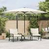 VidaXL Garden Parasol with White Steel Pole 288x288x225 Cm 4005108