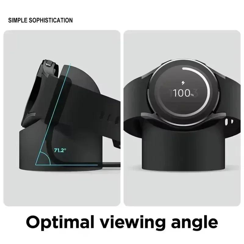 Silikon-Ladehalterung für Samsung Galaxy Watch Ultra Lade-Ständer Aufbewahrungs-Sitz für Samsung Galaxy 8/7/6/5/4/3 Classic