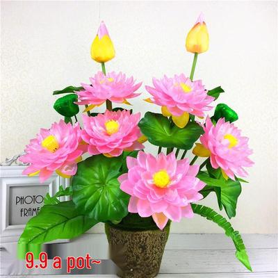 Decorazione Casa Fiore di Loto: Ornamenti Fiori Finti in Seta per Stanza Buddha con Spedizione Gratuita