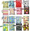 16 * 20cm Pocket Wet Bag Waterproof Reusable Nappy Bags PUL Travel Baby Nappy Mini Size Wet Dry Bags Wetbags