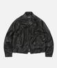 FRIZMWORKS Waxed Cowhide Buddy Harrington Jacket _ Black