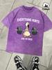 The Great Goose Striving For Fitness Washed Man Tee Loose Fashion TShirt Summer Cotton Short Sleeve Unisex AllMatch Clothing