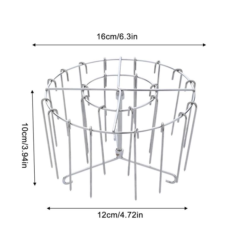 Air Fryer Grill Household Stainless Steel Vertical Grill Stick Hanging Grill Skewers Barbecue Tools For Family Gatherings Food