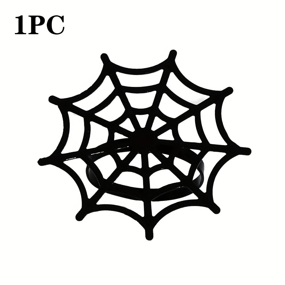1-10PCS Black Spider Web Halloween Napkin Rings for Table Decoration Party Napkin Holders Ghost Festival Dinnerware Supplies