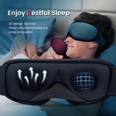 3D Schlafmaske Lichtblockierende Schlafmaske für die Augen Weiche Einschlafhilfe Augenmaske für Reisen Augenbinde Nacht Atmungsaktiv Slaapmasker
