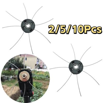 2/5/10Pcs Electric Weed Eater Head Steel Wire Line Trimmer Head 15mm Weed Wacker Head Cordless Grass Trimmers Garden Accessory