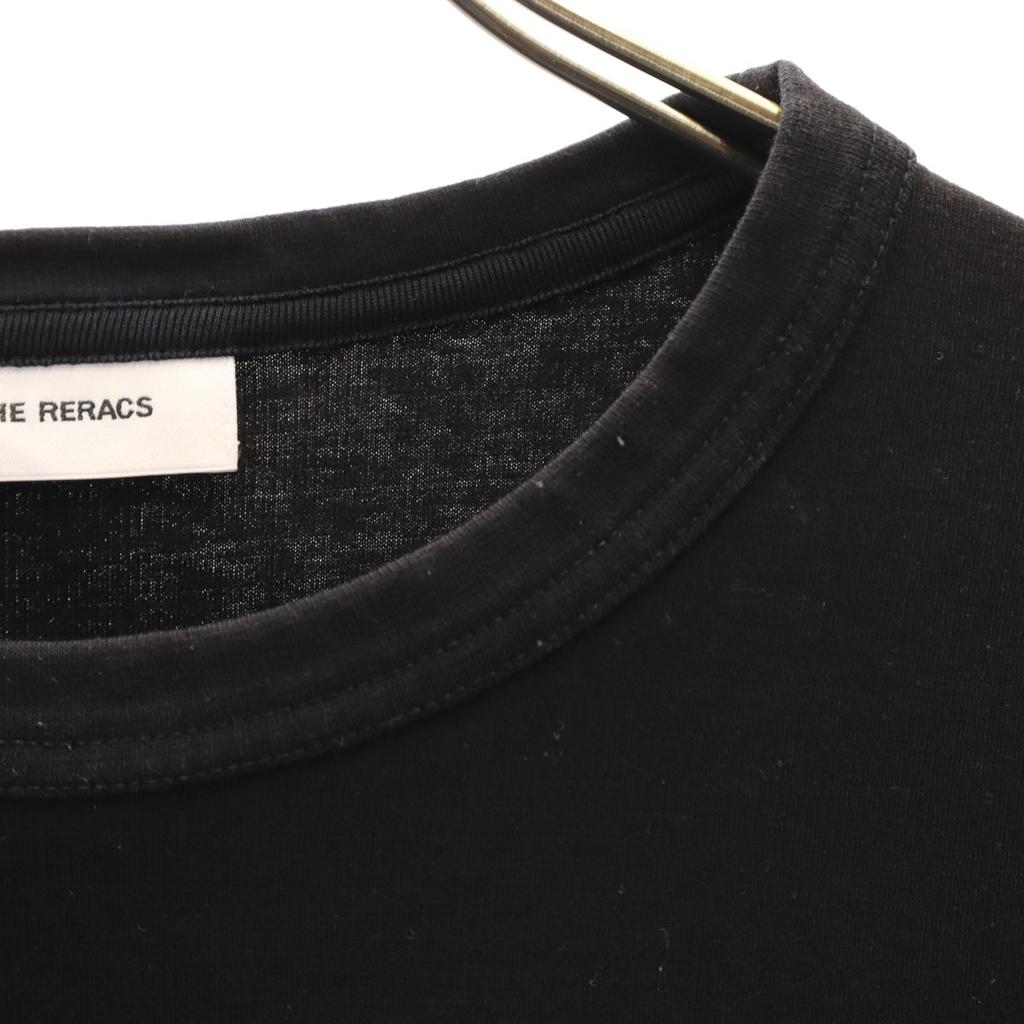 THE RERACS Short Sleeve T-shirt Black Plain Pocket T-shirt Men's Used