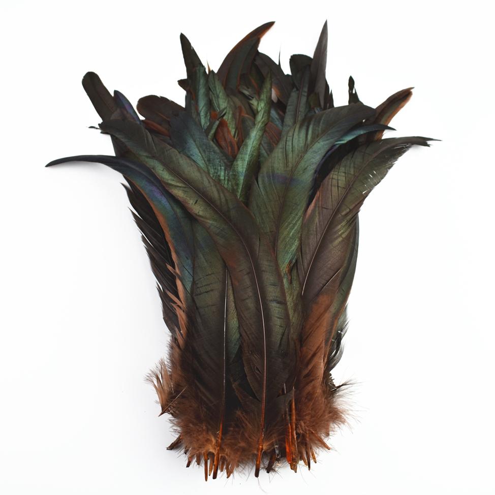 100Pcs Natural Rooster Feathers for Decoration 25-35cm 10-12" Chicken Pheasant Carnival Handicraft Accessories Decor For Clothes