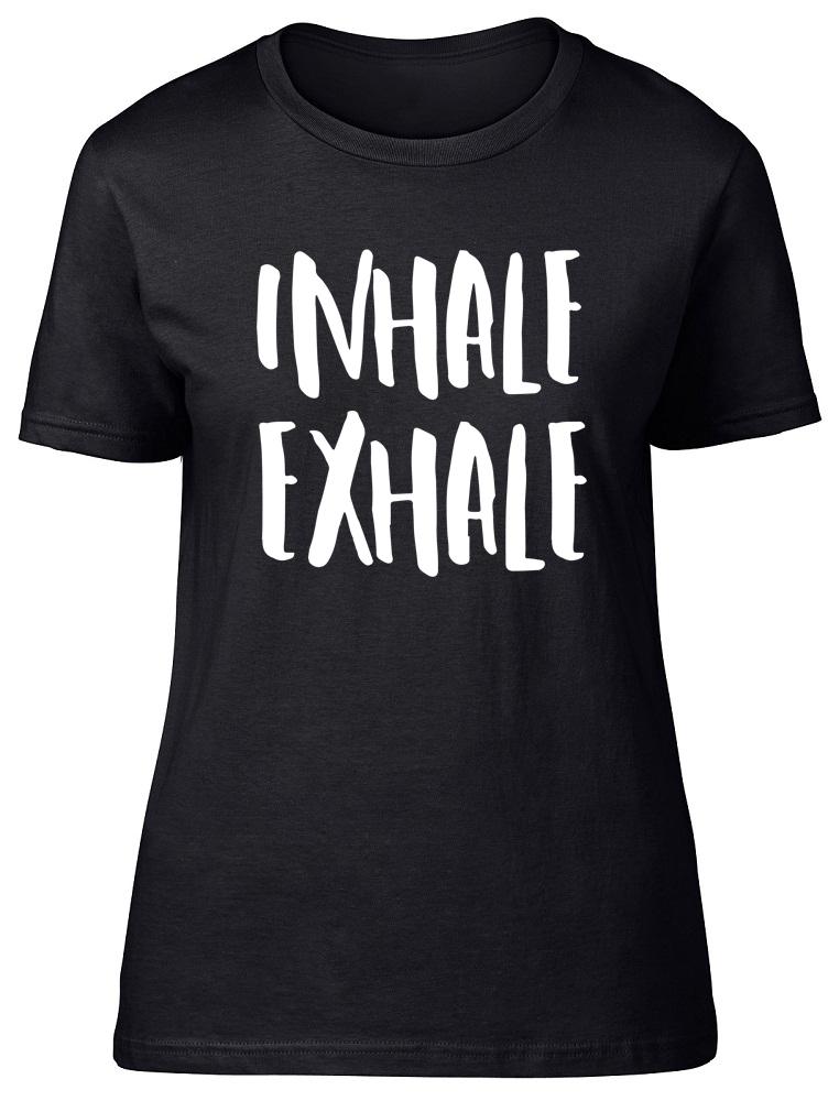 Вдох Выдох Йога Упражнения Расслабление Женская Футболка M