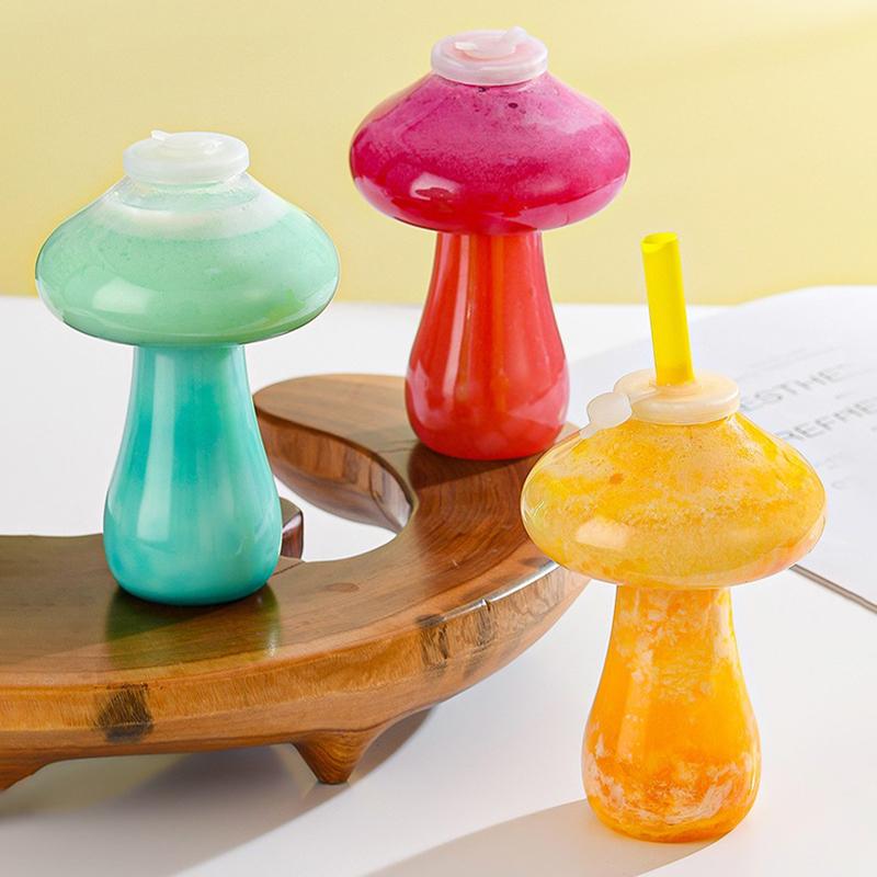 1/3ks Kawaii Lahve na vodu na mléčný čaj, kávu, džus, přenosný kelímek na pití, domov, průhledná láhev na nápoje na džusování