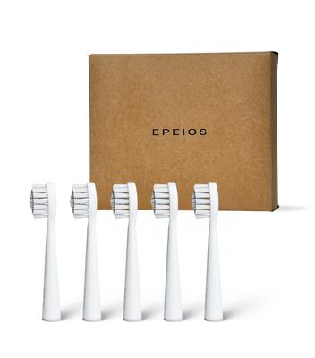Electric Sonic Replacement Brush Heads for and Toothbrush, Toothbrush, Mountain-Shaped (5-Pack) "OKare! ET003," "OKare! PRO," "OKare! GO"