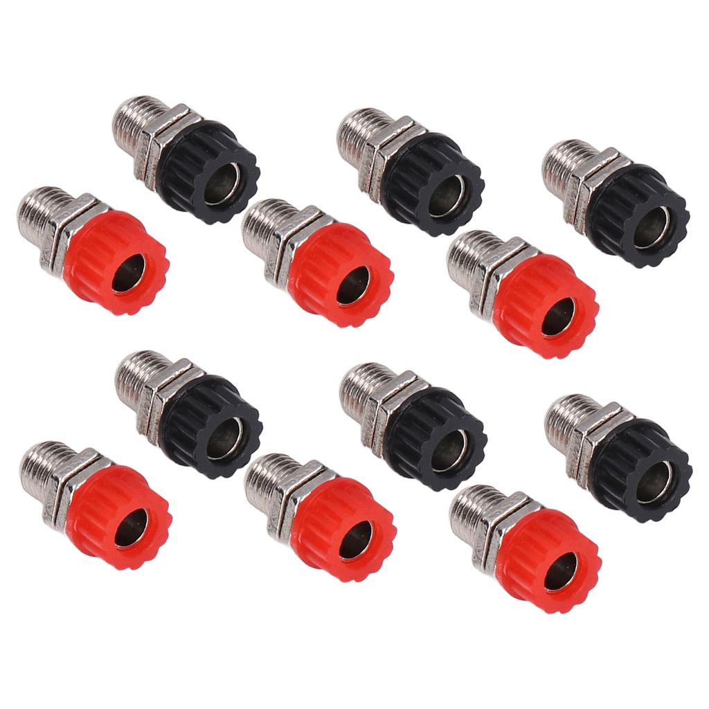 20Set Connector Binding Post Nickel Plated Brass Banana Socket Jack Teaching Instrument Accessories