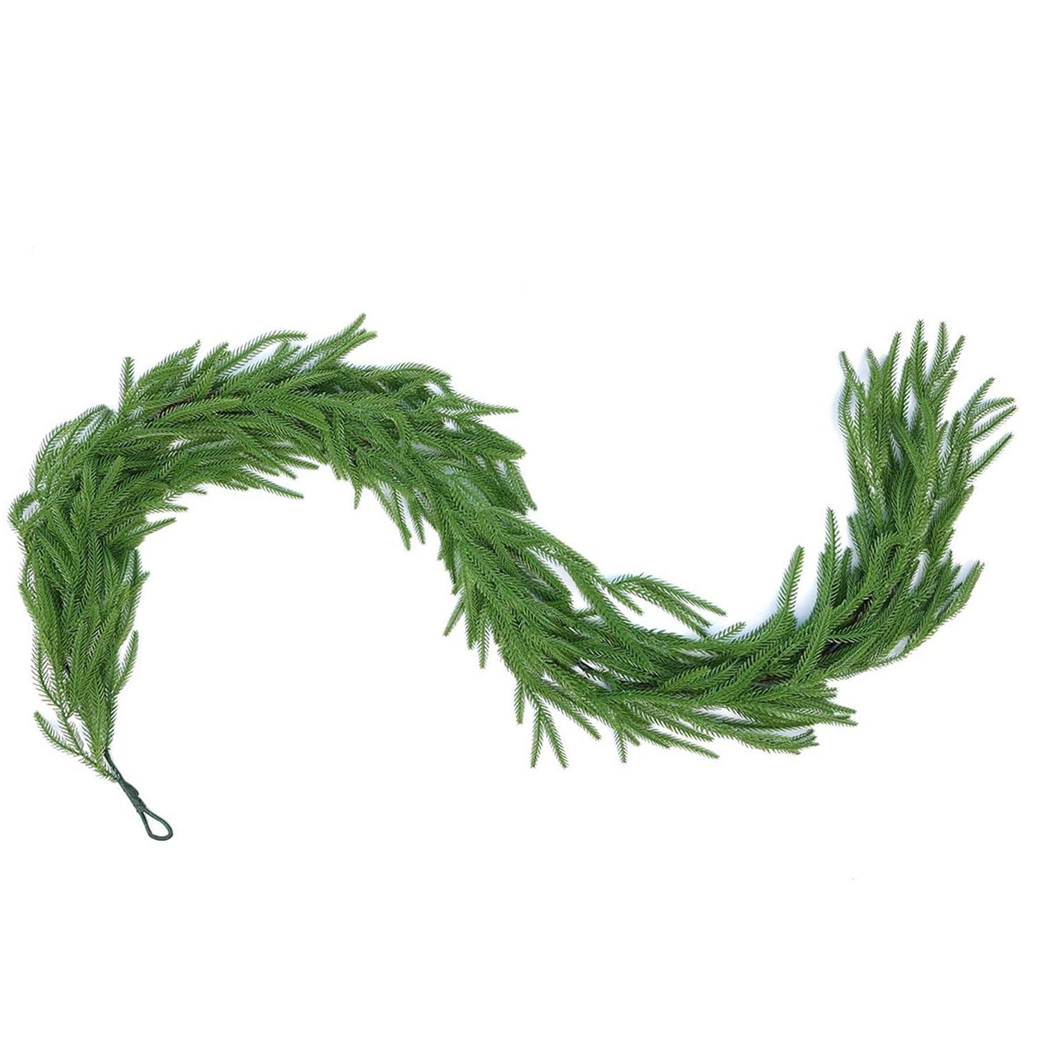 

1m Christmas Artificial Norfolk Pine Garlands 1pc Wreaths for Home Decoration Holiday Gift Artificial Pine Branches