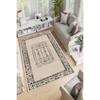 Decorative Non-Slip Base Geometric And Border Pattern Living Room Carpet Special Design, Thin, Washable Carpet