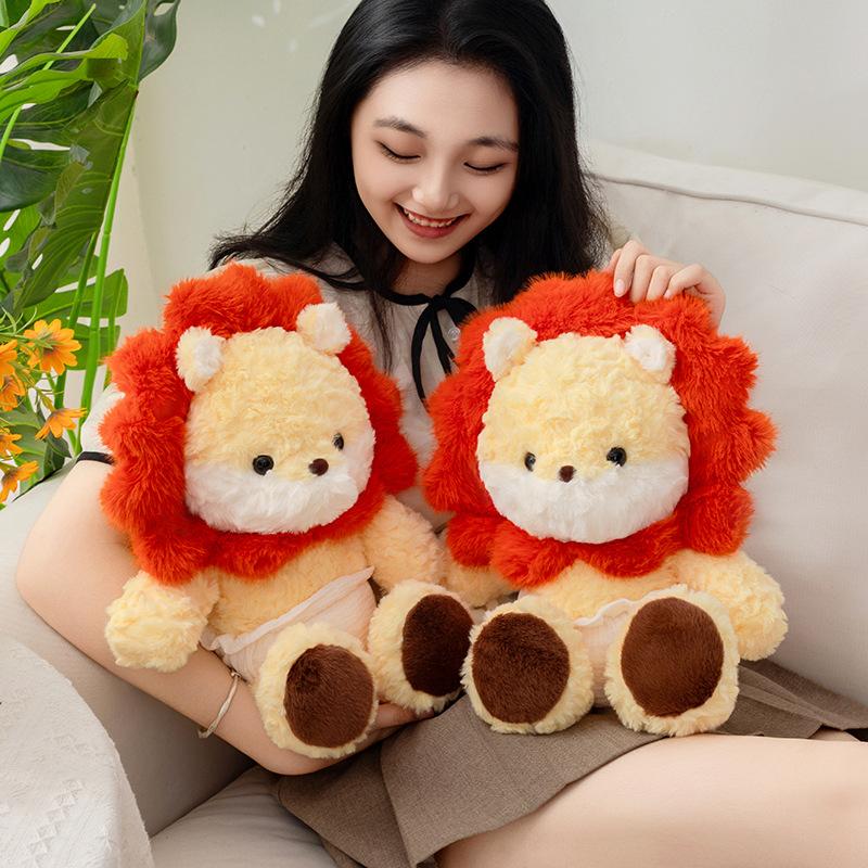 30/50/80cm Adorable Plush Toy Animal Creative Huggable Pillow Stuffed Cushion Gentle Doll Girls Holiday Present Cute And Charming Room Decor