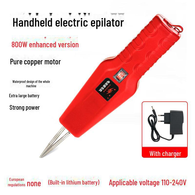 ""Elektrische Geflügelrupfmaschine""": Lithiumbatterie, Automatisch für Huhn, Ente und Gans - Europäischer Standard"