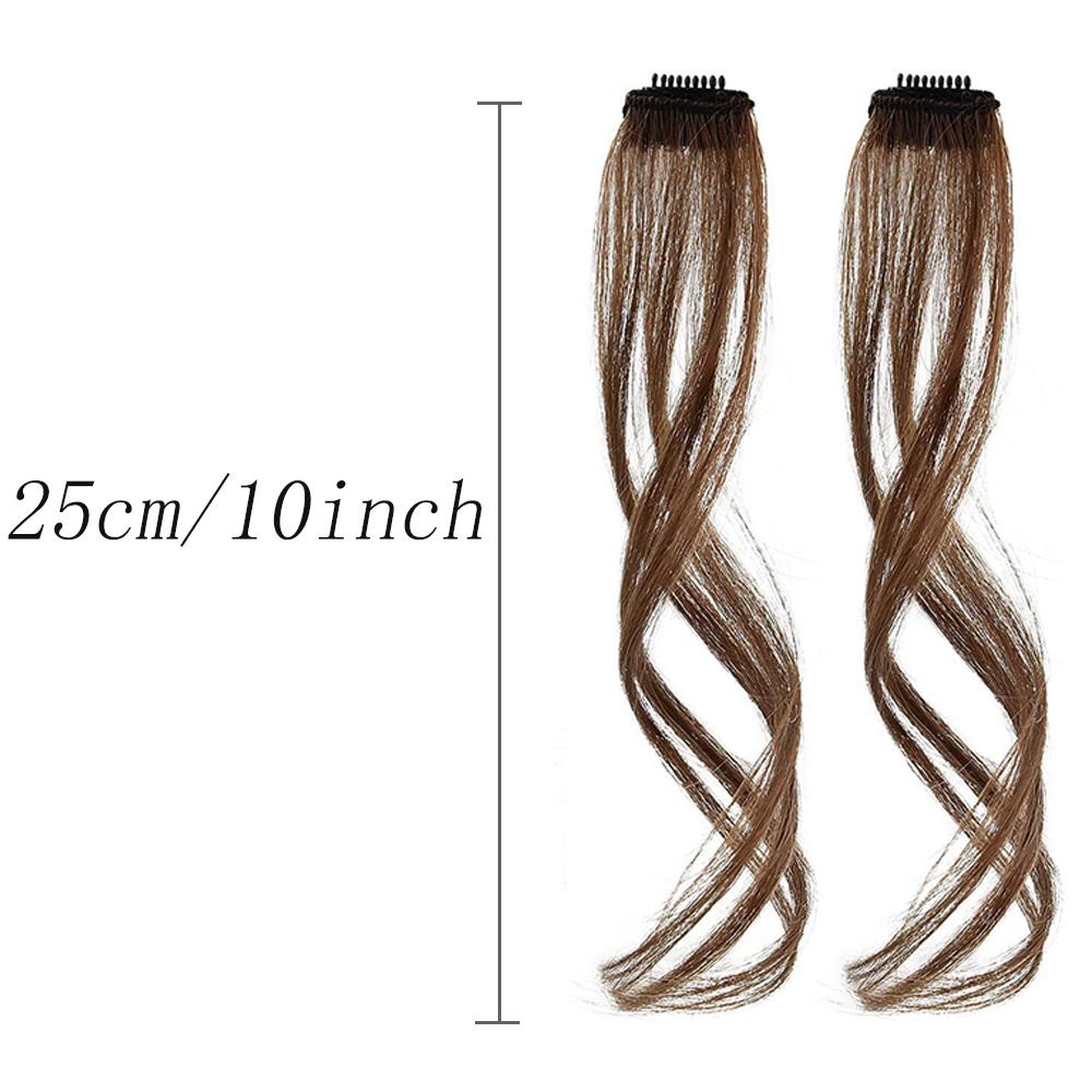 Bybrana Long Beard Fringes Black Brown Wear Natural Synthetic Fibre Wig