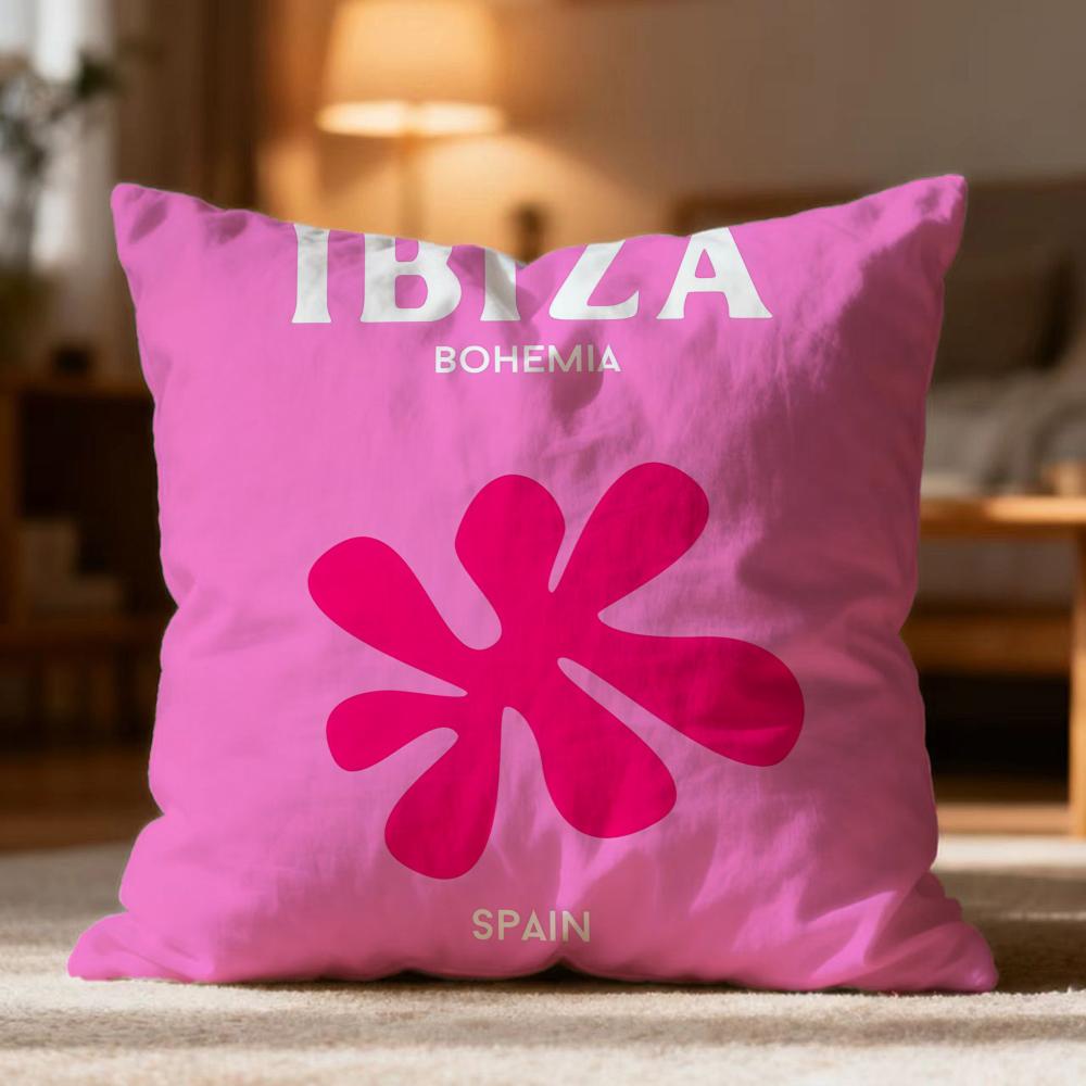 Hot T-Ttravel Vacationer Cushion Cover Soft Washable Pillow Case Multi-Scene For Couch Bed Travel Office Use