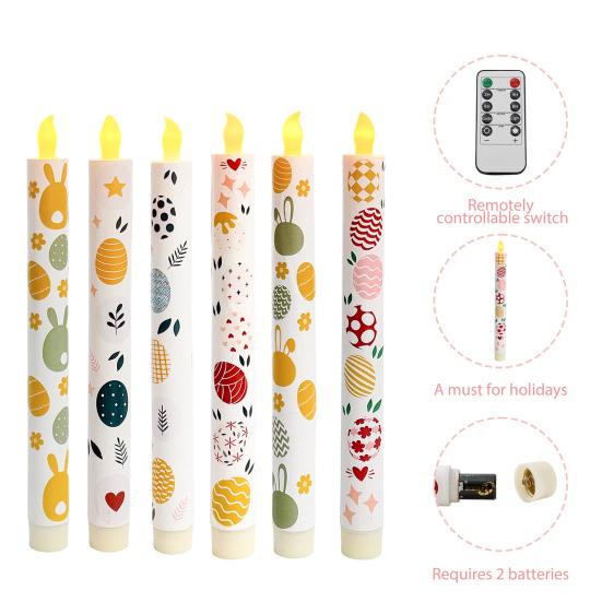 Electronic Candle Light Flameless LED Candles Battery Operated Safe Fire-Free Decorative Lights for Bedroom Living Room Wedding Party Home Decor