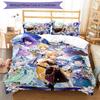 3pcs Genshin Impact pattern bedding set duvet cover set includes duvet cover &pillowcases, perfect all season bedroom decoration & gift
