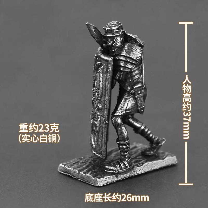Ancient Rome 9th Legion Metal Soldier Figure Miniature Toy Car Interior Desktop Ornament DIY Paint Collection