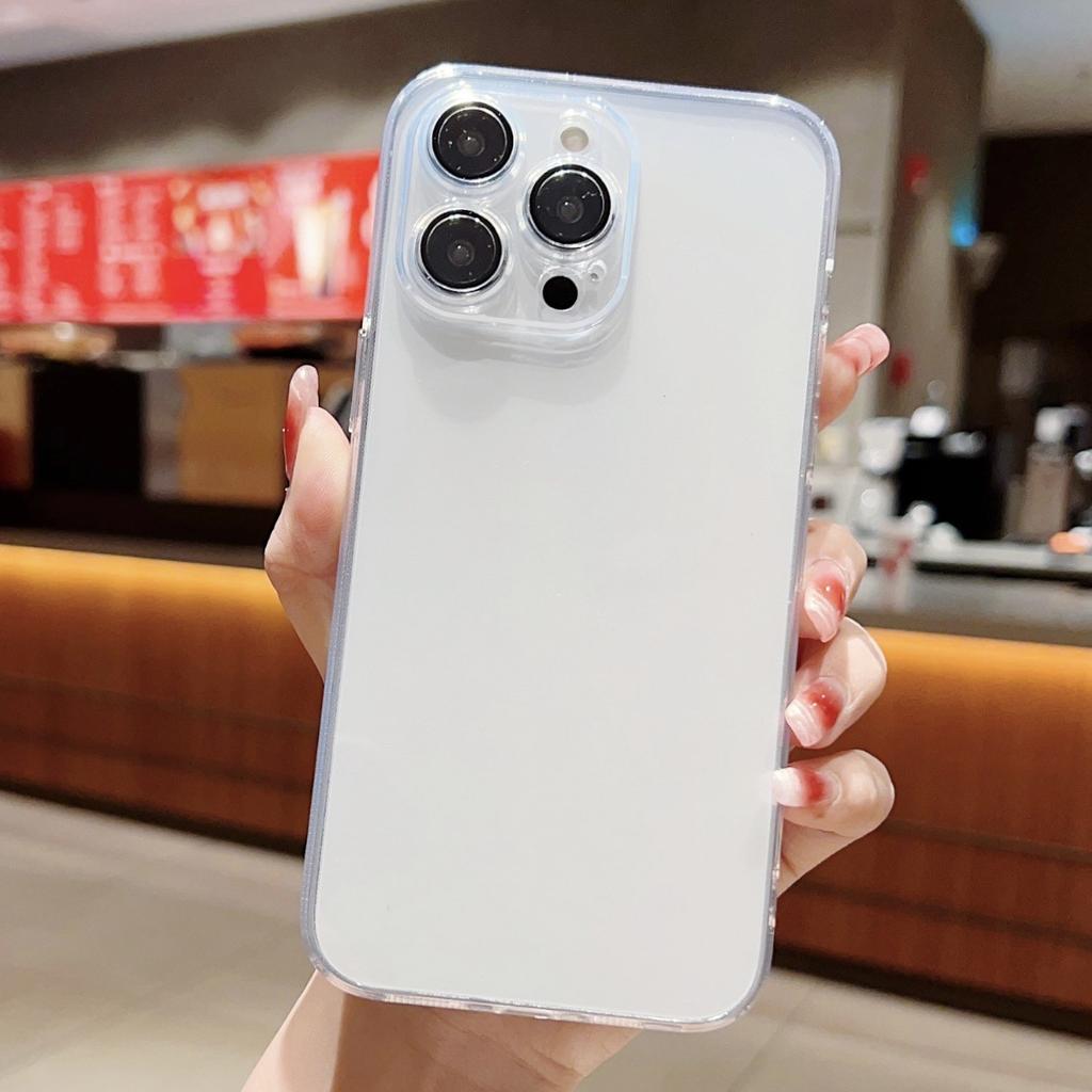 15 für Apple 14promax Galvanisierte Handyhülle Objektivfolie Staubdichtes Netz Integrierte Transparente Weichschale 13/12 Einfarbig 16