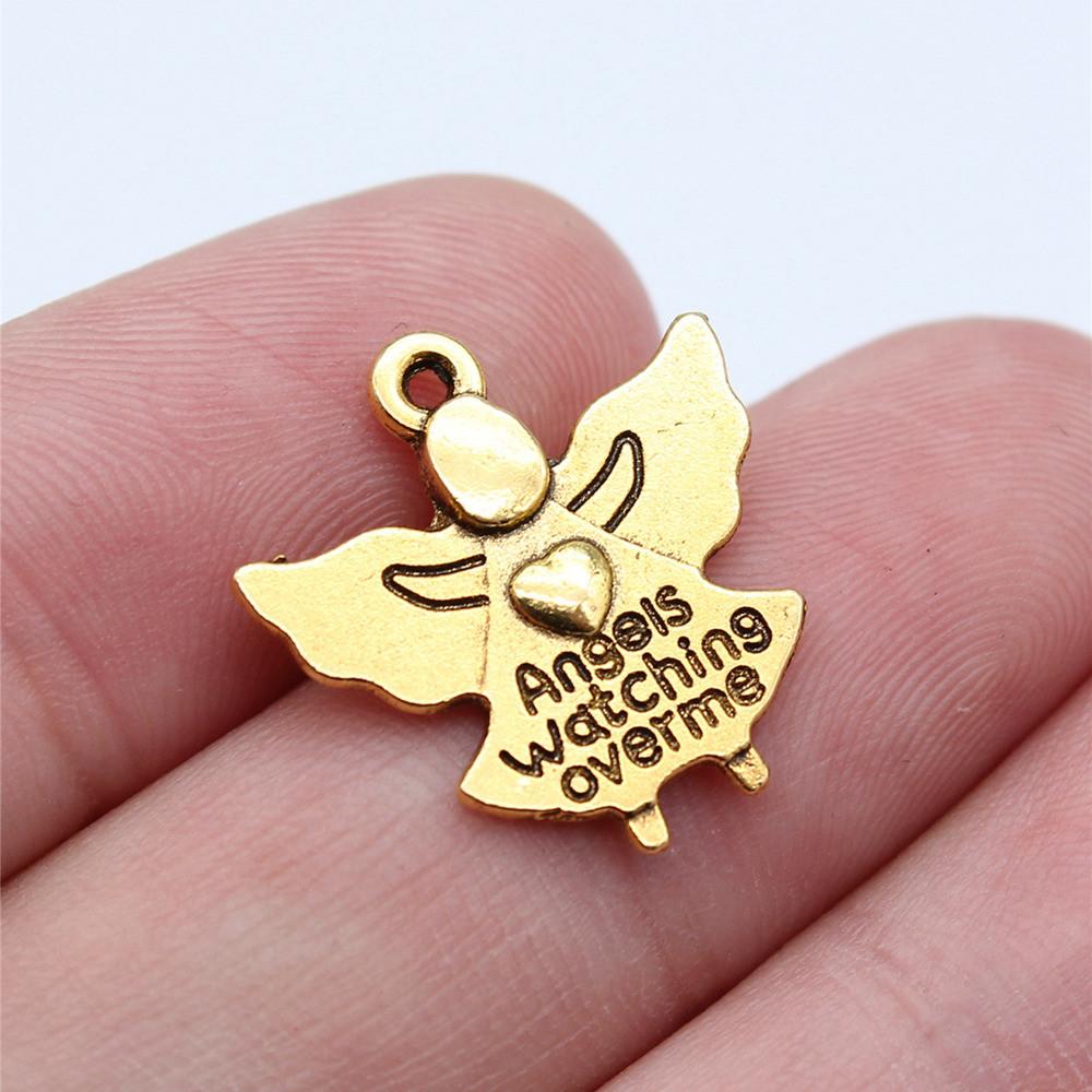 

Шарми Підвіски Ангели Дитячі Ювелірні Вироби Матеріали QC003 A43-10pcs-20x19mm