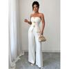 Western Style New Fashion Sexy Tube Top Top High Waist Wide Leg Pants Two-Piece Set Top and Pants Set