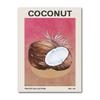 Affiche de Fruits et Légumes Tropicaux Style Midcentury Modern Avocat Banane Ail Oignon Art Mural Végétarien Décoration Murale Cuisine Maison