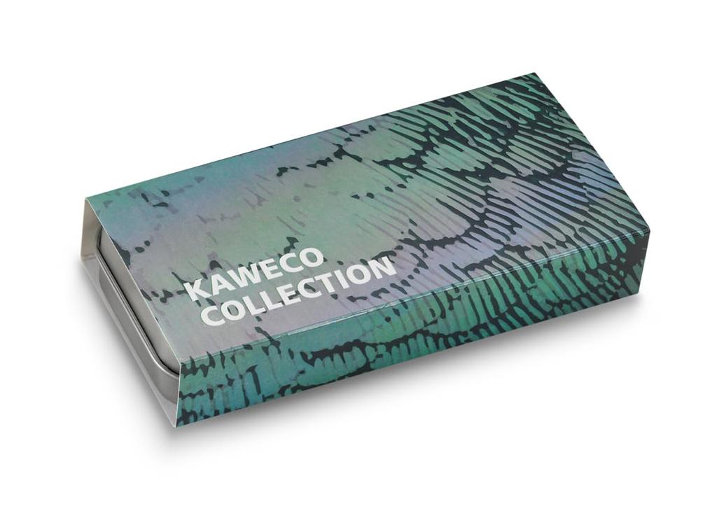 Kaweco Collection Liliput Kolibri I Fountain Premium Rainbow Color Reservoir Pen with Rainbow Steel Nib for Ink Writing EF Nib Pen, Cartridges,