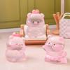 Miniature Pig Figurine Mini Pink Piggy Figure Cartoon Resin Animal Cake Toppers for DIY Fairy Garden Moss Landscape Terrarium Potted