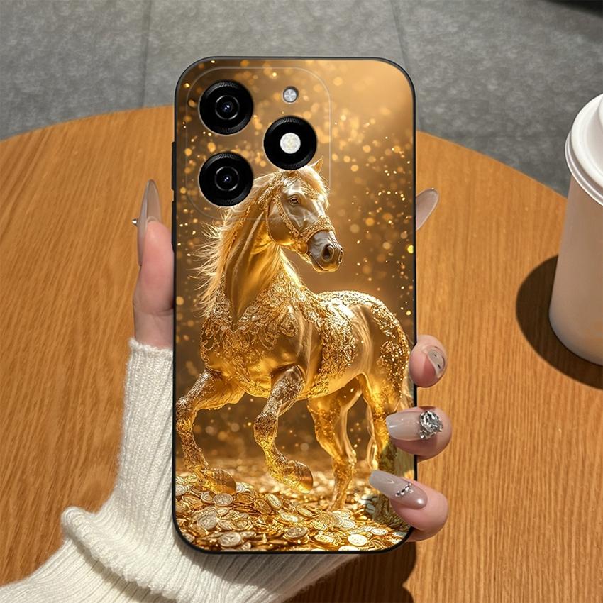 

Для Tecno Spark Go 2024 Spark 9 8 7 Pro 6 5 Air 4 Чехол для телефона Милый Мультяшный Животный Мягкий Матовый Силикон Высокое Качество Ударопрочный Анти-Отпечатки Пальцев Бампер Tecno Spark Go 2024