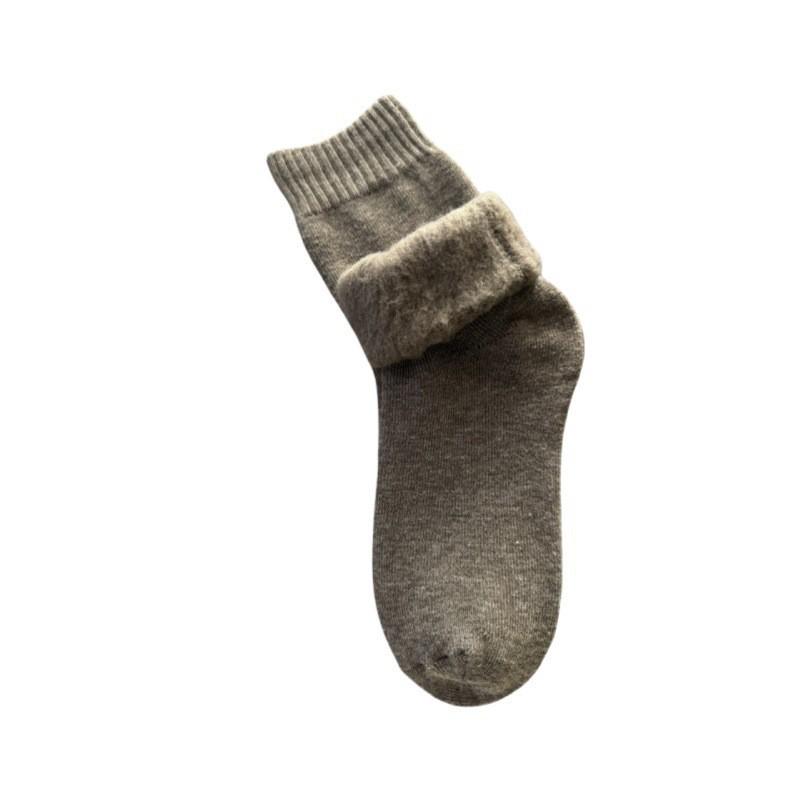 

Унісекс Шкарпетки до середини литки з начосом, на флісовій підкладці террі: Потовщені, Теплі Зимові Шкарпетки для Сну та Підлоги до Коліна 1 pair/One Size