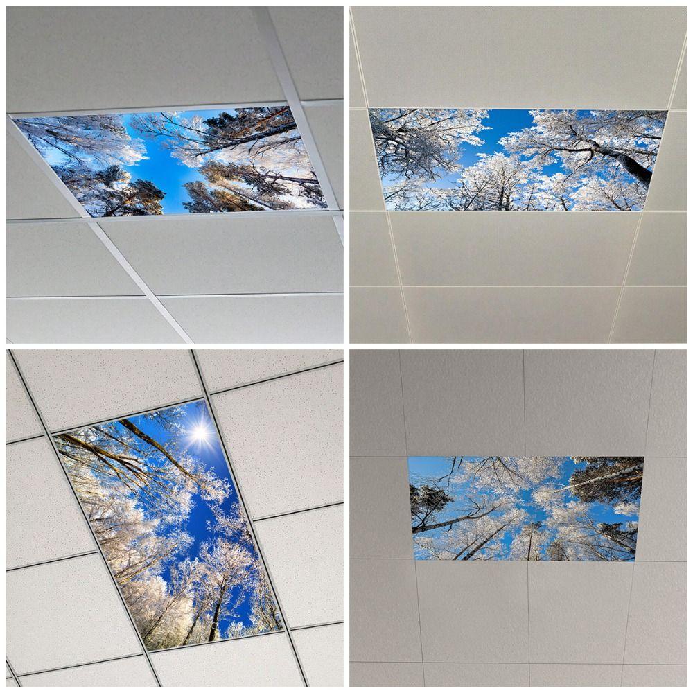 Anti-glare Fluorescent Light Covers 15 Styles Magnetic Light Filters Fabric Lampshade Home