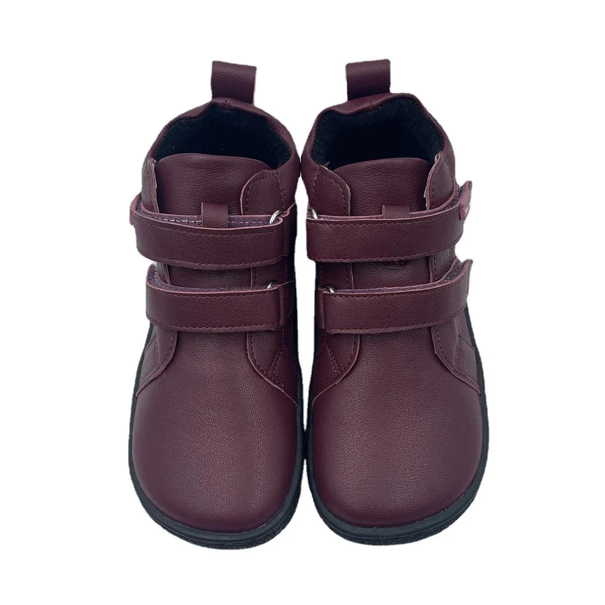 

TipsieToes Top Barefoot Leather Baby Toddler Girl Boy Kids Shoe For Fashion Spring Autumn Winter Ankle Boots Wider Toe Box 8 мальвовий