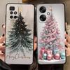 Cartoon Christmas Tree Black Soft Phone Cover Case for Xiaomi Redmi A4 10 13C A3 9 K40 K80 Pro A1 A2 Plus 12C 14C A5