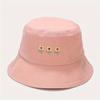 1pc Sunflower Embroidered Bucket Hat Simple Literary Style Basin Hat Summer Thin Sun Hat For Women