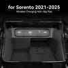 For 22-25 Sorento Central Control Wireless Charging Silicone Anti Slip Pad Automotive Products